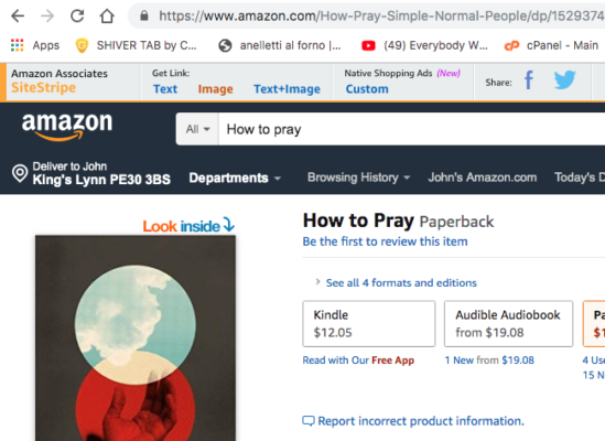 Amazon Associates toolbar