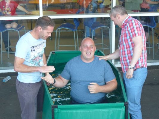 Our home made baptistry